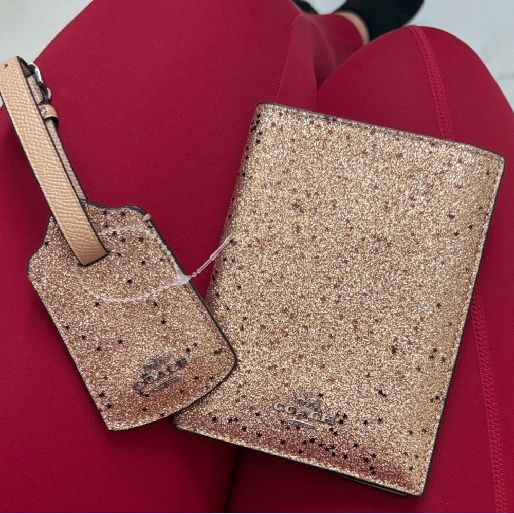 Coach Gold Glitter Women's Travel Set